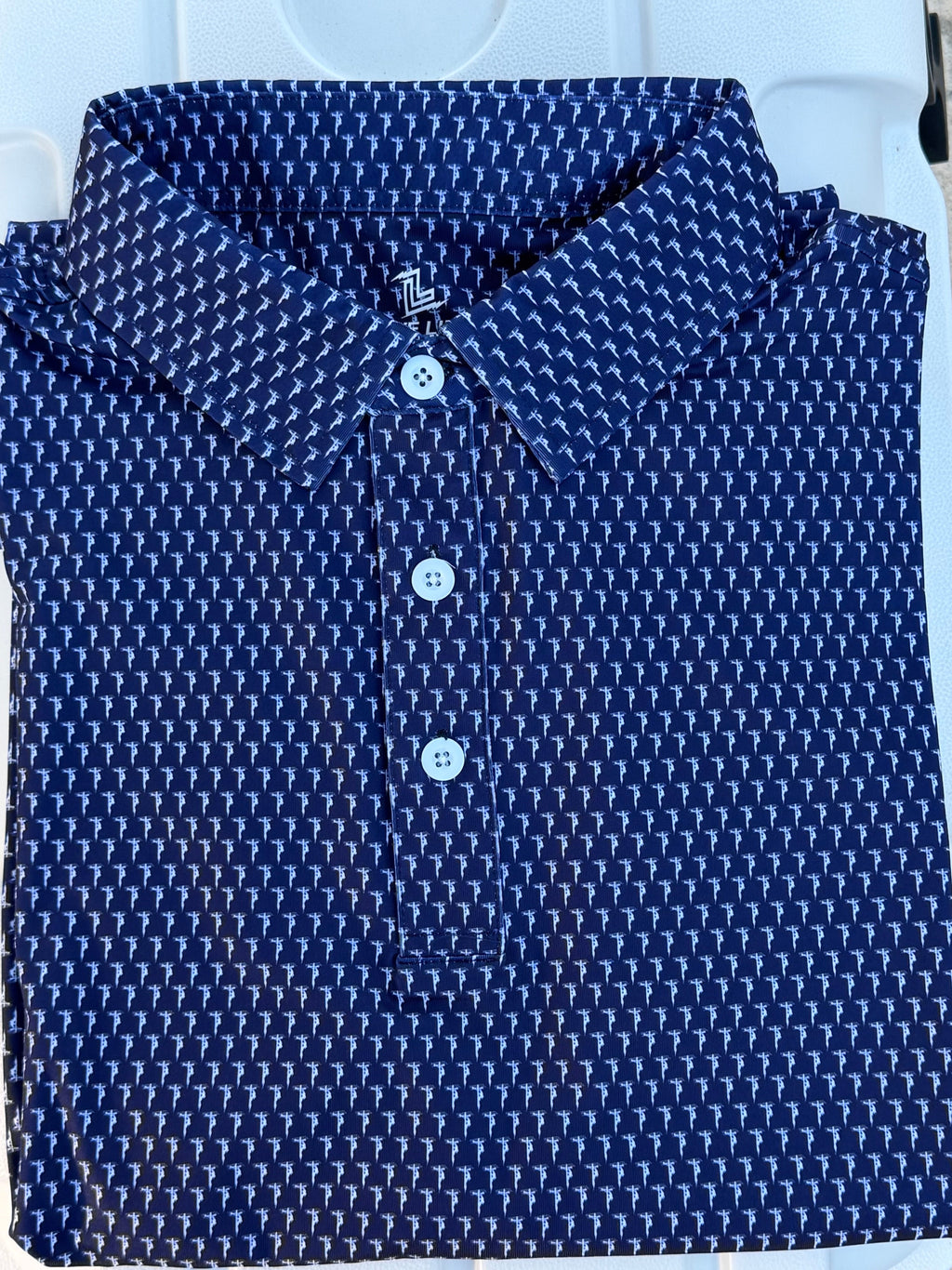 Live Line 2.0 Bolt Lineman Polo – Navy