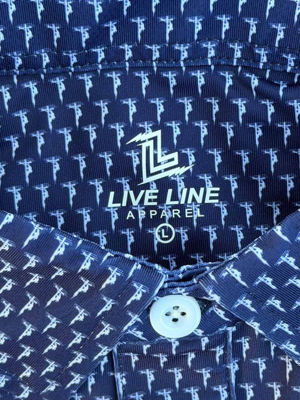 Live Line 2.0 Bolt Lineman Polo – Navy