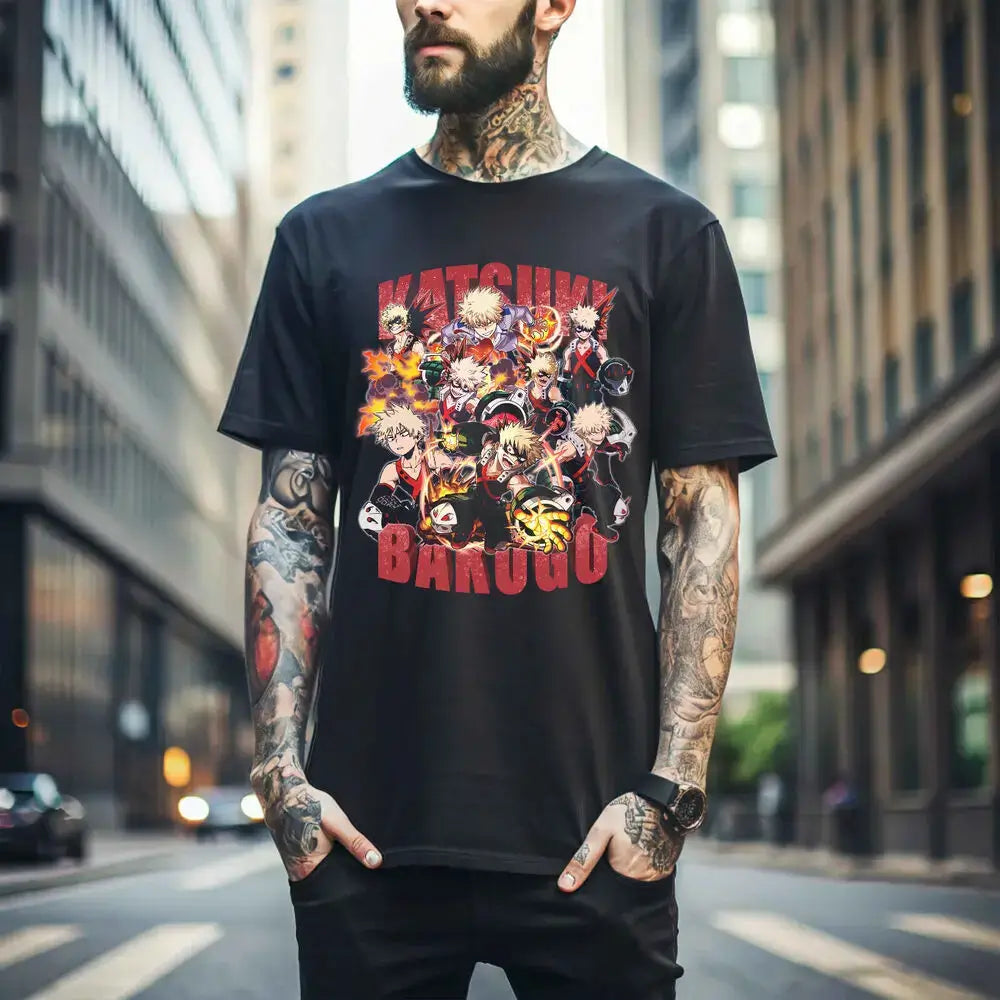 Katsuki Bakugo T-Shirt | My Hero Academia Anime Graphic Tee