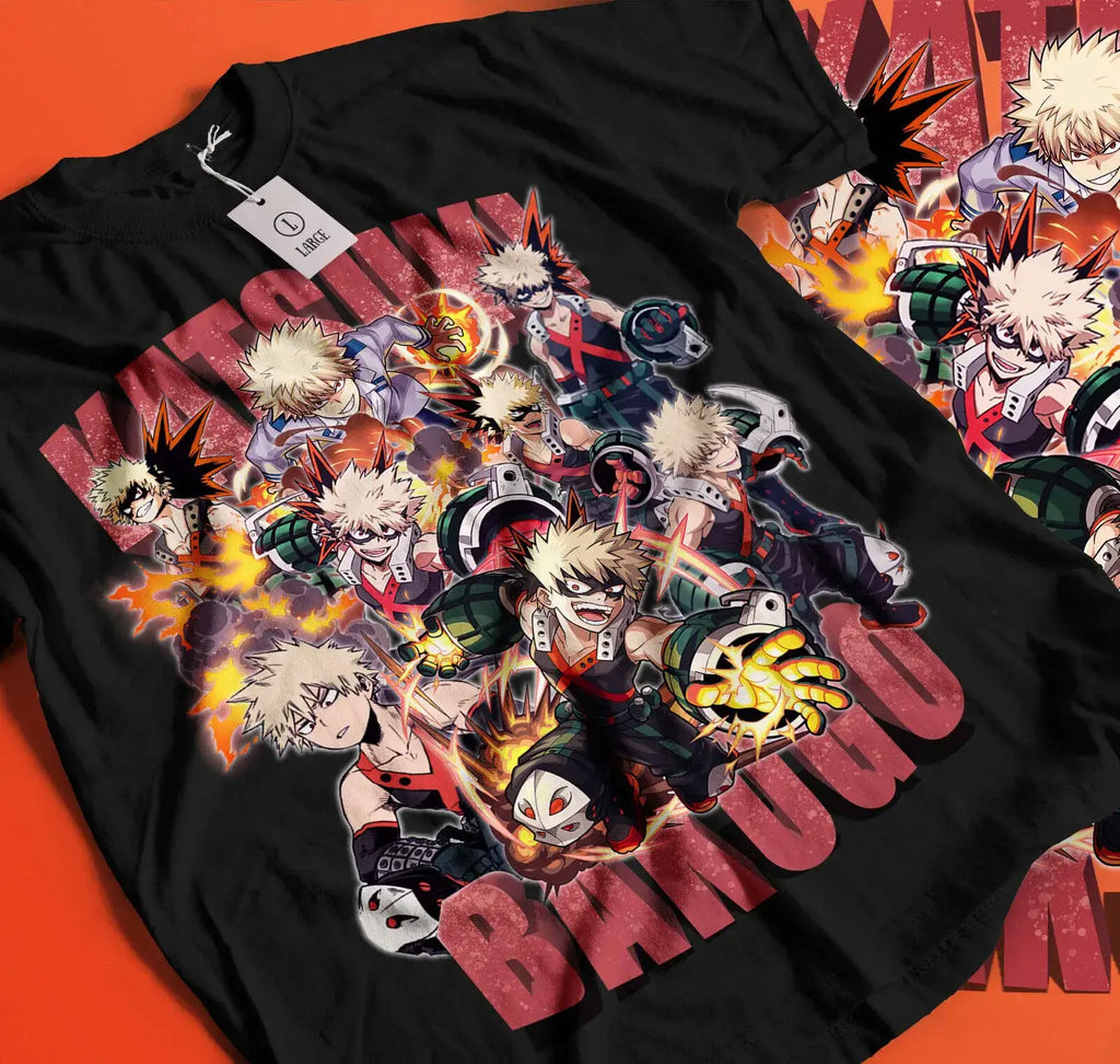 Katsuki Bakugo T-Shirt | My Hero Academia Anime Graphic Tee