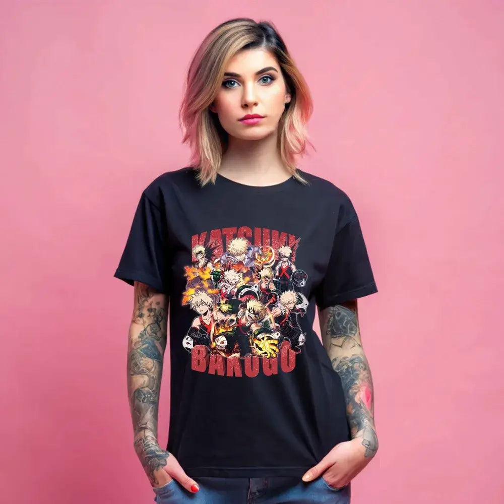 Katsuki Bakugo T-Shirt | My Hero Academia Anime Graphic Tee