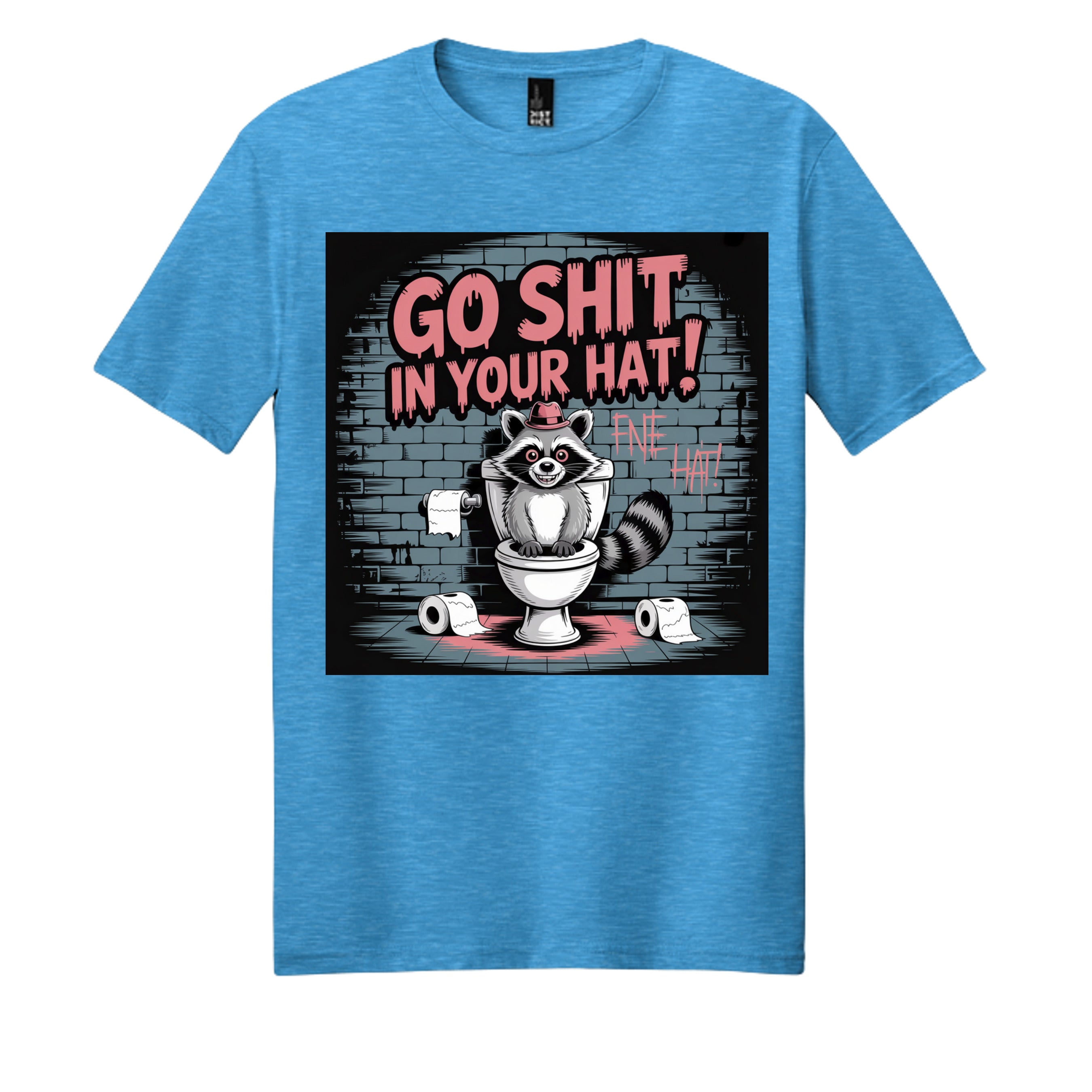 Heathered Bright Turquoise - DM108 - FRONT